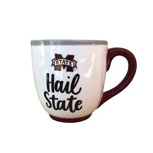 Mississippi State Bulldogs Ceramic Maroon Gray coffee Mug.